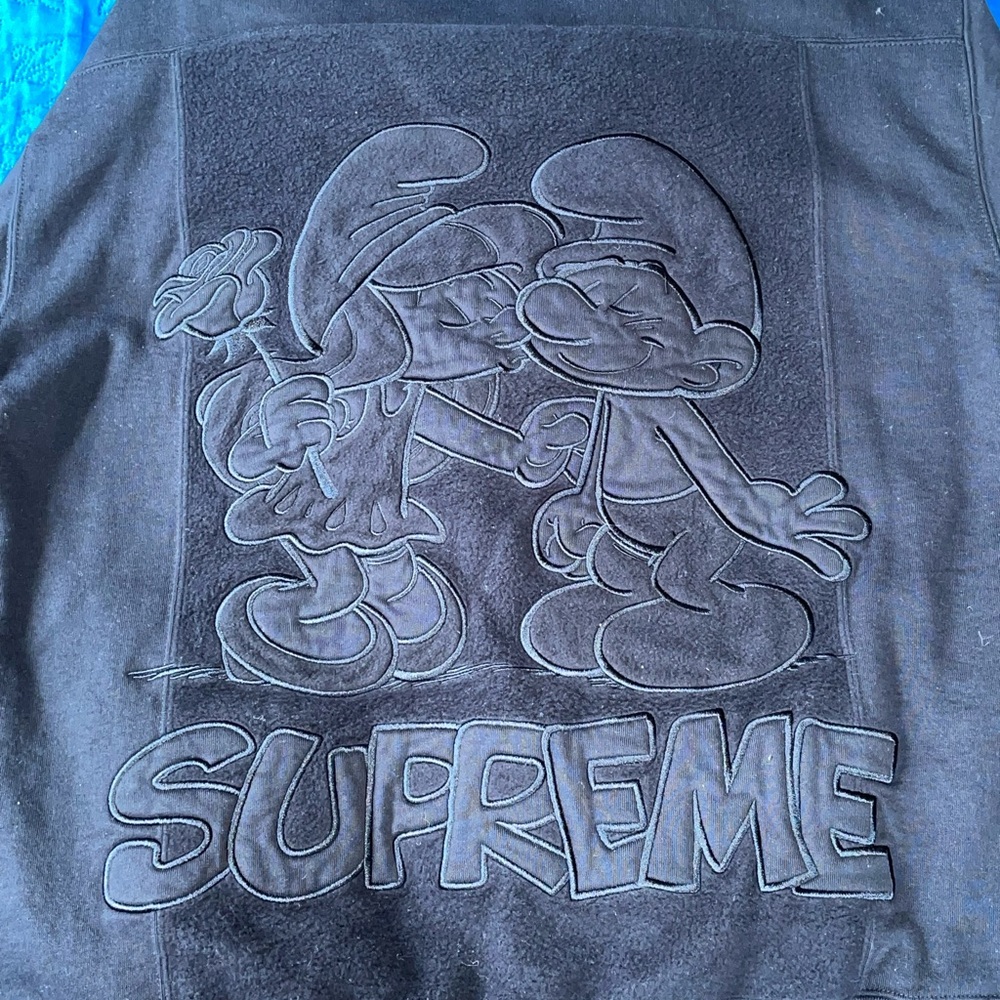 Supreme Smurf Hoodie Brand New Deadstock Size Large - Picture 6 of 10